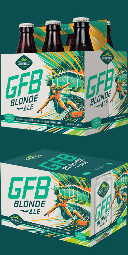 Top craft beer on draft from San Diego brewery, Green Flash